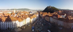 Archived image Webcam View from the town hall in Graz 06:00