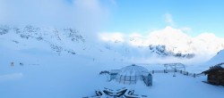 Archiv Foto Webcam Skigebiet Sulden: Panoramakamera Madritschhütte 06:00