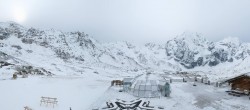 Archiv Foto Webcam Skigebiet Sulden: Panoramakamera Madritschhütte 09:00