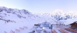 Archiv Foto Webcam Skigebiet Sulden: Panoramakamera Madritschhütte 06:00