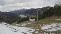 Archived image Webcam Weissensee Ski Resort - Top Station 13:00