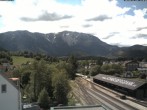 Archived image Webcam Train station Puchberg - view to the Schneeberg 13:00