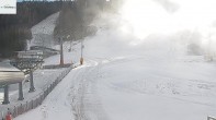 Archiv Foto Webcam Semmering Hirschenkogel: Talstation und Ziel Weltcupabfahrt 11:00