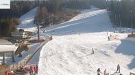 Archiv Foto Webcam Semmering Hirschenkogel: Talstation und Ziel Weltcupabfahrt 13:00