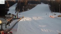 Archiv Foto Webcam Semmering Hirschenkogel: Talstation und Ziel Weltcupabfahrt 15:00