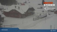 Archiv Foto Webcam Hinterstoder: Hössbahn Bergstation 08:00