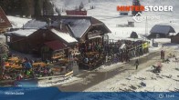 Archiv Foto Webcam Hinterstoder: Hössbahn Bergstation 12:00