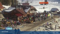 Archiv Foto Webcam Hinterstoder: Hössbahn Bergstation 14:00