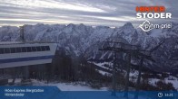 Archiv Foto Webcam Hinterstoder: Höss-Express Bergstation 00:00