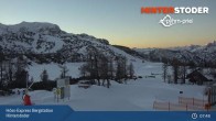 Archiv Foto Webcam Hinterstoder: Höss-Express Bergstation 07:00