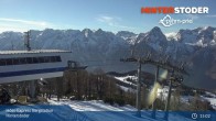 Archiv Foto Webcam Hinterstoder: Höss-Express Bergstation 14:00