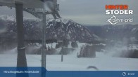 Archiv Foto Webcam Hinterstoder: Bergstation Hirschkogelbahn 14:00