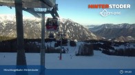 Archiv Foto Webcam Hinterstoder: Bergstation Hirschkogelbahn 08:00