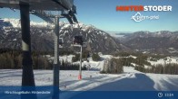 Archiv Foto Webcam Hinterstoder: Bergstation Hirschkogelbahn 12:00