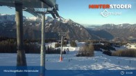 Archiv Foto Webcam Hinterstoder: Bergstation Hirschkogelbahn 14:00