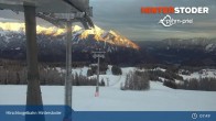 Archiv Foto Webcam Hinterstoder: Bergstation Hirschkogelbahn 07:00