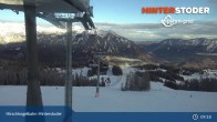 Archiv Foto Webcam Hinterstoder: Bergstation Hirschkogelbahn 08:00