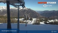 Archiv Foto Webcam Hinterstoder: Bergstation Hirschkogelbahn 08:00