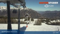 Archiv Foto Webcam Hinterstoder: Bergstation Hirschkogelbahn 10:00