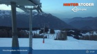 Archiv Foto Webcam Hinterstoder: Bergstation Hirschkogelbahn 18:00