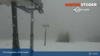 Archiv Foto Webcam Hinterstoder: Bergstation Hirschkogelbahn 07:00