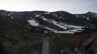 Archived image Webcam Planneralm: View Tauern House 05:00