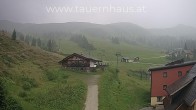 Archived image Webcam Planneralm: View Tauern House 17:00