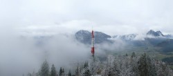 Archived image Webcam Altaussee - Lookout Tower Tressensteinwarte 11:00