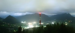 Archived image Webcam Altaussee - Lookout Tower Tressensteinwarte 23:00