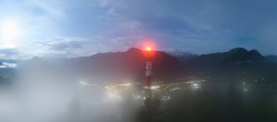 Archived image Webcam Altaussee - Lookout Tower Tressensteinwarte 23:00