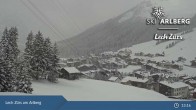 Archiv Foto Webcam Oberlech am Arlberg: Blick vom Flühenlift 12:00