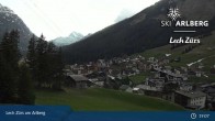 Archiv Foto Webcam Oberlech am Arlberg: Blick vom Flühenlift 18:00