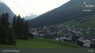Archiv Foto Webcam Oberlech am Arlberg: Blick vom Flühenlift 02:00