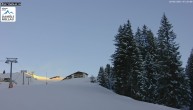Archived image Webcam Damüls Ski Resort: View Base Station Oberdamüls 05:00