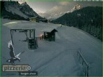 Archiv Foto Webcam Gargellen: Talabfahrt bei Pizzeria Barga 06:00