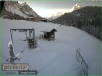 Archiv Foto Webcam Gargellen: Talabfahrt bei Pizzeria Barga 07:00