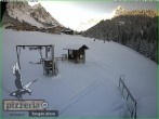 Archiv Foto Webcam Gargellen: Talabfahrt bei Pizzeria Barga 09:00