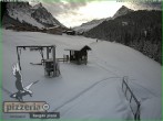 Archiv Foto Webcam Gargellen: Talabfahrt bei Pizzeria Barga 11:00