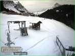 Archiv Foto Webcam Gargellen: Talabfahrt bei Pizzeria Barga 07:00