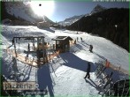 Archiv Foto Webcam Gargellen: Talabfahrt bei Pizzeria Barga 11:00