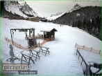 Archiv Foto Webcam Gargellen: Talabfahrt bei Pizzeria Barga 07:00