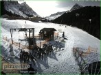 Archiv Foto Webcam Gargellen: Talabfahrt bei Pizzeria Barga 11:00