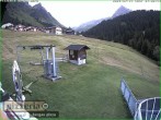 Archiv Foto Webcam Gargellen: Talabfahrt bei Pizzeria Barga 06:00