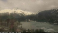 Archived image Webcam St. Moritz village - Hotel Badrutt's Palace together with lake St. Moritz 15:00