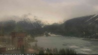 Archived image Webcam St. Moritz village - Hotel Badrutt's Palace together with lake St. Moritz 17:00