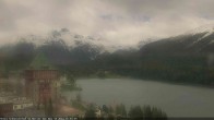 Archived image Webcam St. Moritz village - Hotel Badrutt's Palace together with lake St. Moritz 15:00