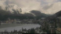 Archived image Webcam St. Moritz village II - View from Hotel Schweizerhof towards St. Moritz Bad 17:00