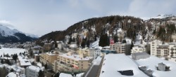 Archiv Foto Webcam St. Moritz Dorf: Ausblick Hotel Schweizerhof Richtung See 09:00