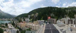 Archiv Foto Webcam St. Moritz Dorf: Ausblick Hotel Schweizerhof Richtung See 13:00