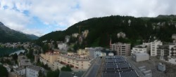 Archived image Webcam St. Moritz village II - View from Hotel Schweizerhof towards St. Moritz Bad 07:00